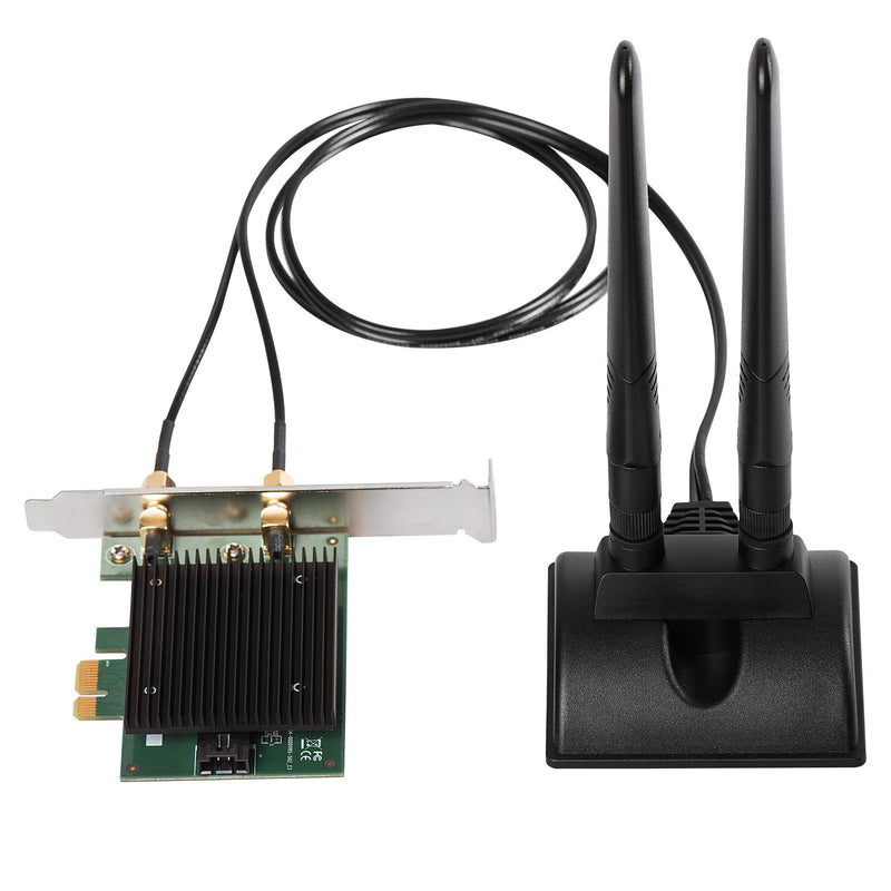 Adattatore WiFi AX3000 Scheda plug-in WLAN PCI Express 3000 MBit/s Bluetooth 5.0, EW-7833AXP