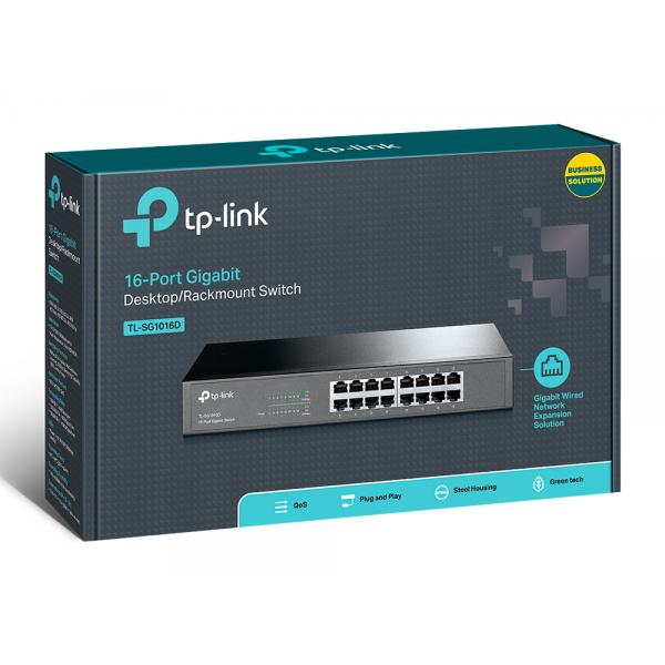 SWITCH 16P GIGABIT TP-LINK RACK UNMANAGED