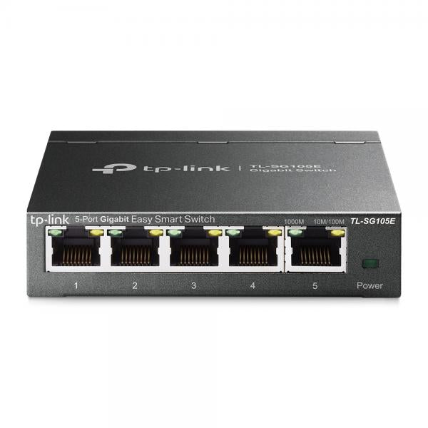 TP-LINK TL-SG105E switch di rete L2 Gigabit Ethernet (10/100/1000) Nero