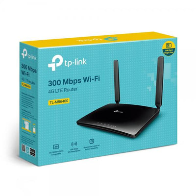 Tplink Router 4g Lte Dualband 300mbps 1xsim 2xant 10/100 Wifi Tl-mr6400