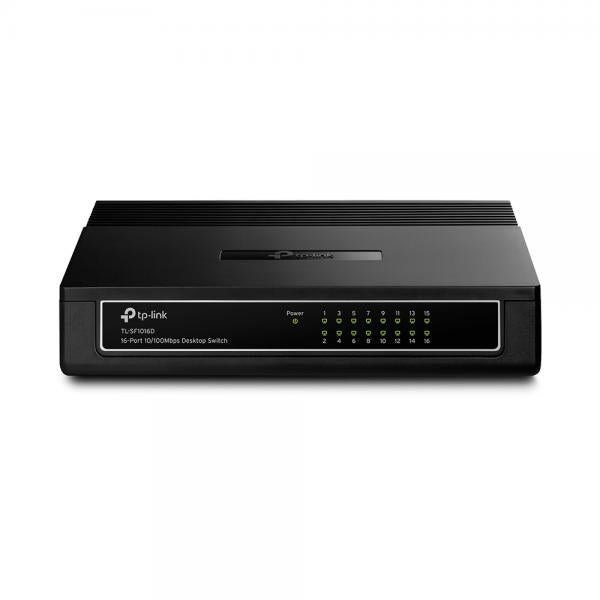 TP-LINK TL-SF1016D switch di rete Fast Ethernet (10/100) Nero