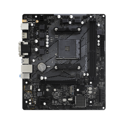 Asrock B550M-HDV AMD B550 Socket AM4 micro ATX (ASRock B550M-HDV AMD AM4 Socket Motherboard, Micro-ATX, 2x DDR4 Slots, 1x M.2 Socket, GbE LAN, 1x D-Sub / 1x DVI-D / 1x HDMI Port)