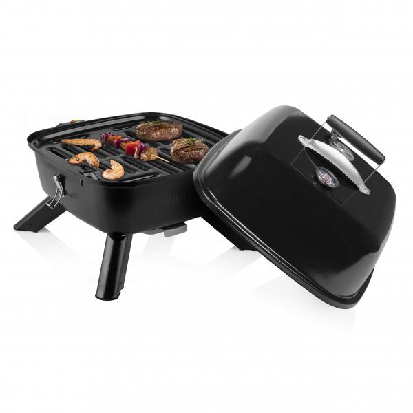 BARBECUE IBRIDO PORTATILE NERO 2000W