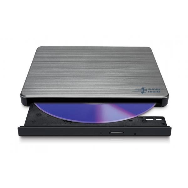 Lg/hitachi Masterizzatore Dvd Esterno Gp60ns60 Slim Usb2.0 Silver