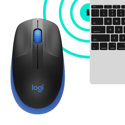 Logitech Mouse Ottico Wireless M190 Blu 910-005907