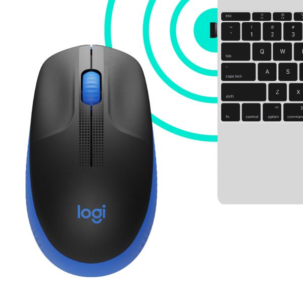 Logitech Mouse Ottico Wireless M190 Blu 910-005907
