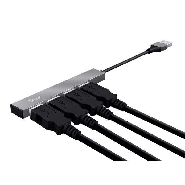 TRUST HALYX (23786) - HUB 4 PORTE USB 2.0 IN ALLUMINIO