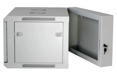 Armadio Rack 19'' a muro 12 unità due sezioni Grigio