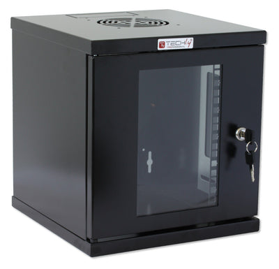 Armadio Rack 10'' a muro 6 unità Nero