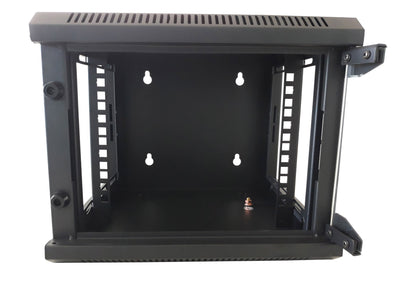 Armadio Rack 10'' a Muro 4 Unità Pannelli Asportabili Nero