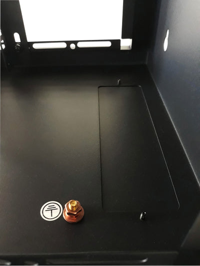 Armadio Rack 10'' a Muro 9 Unità Pannelli Asportabili Nero