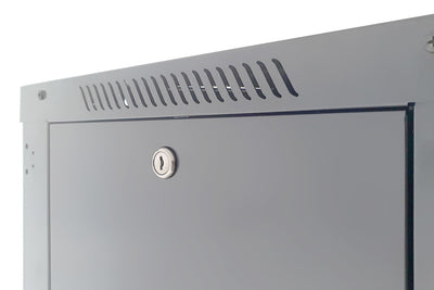 Armadio Rack 19'' a Muro 15 Unità P.600 mm Flat Pack Grigio