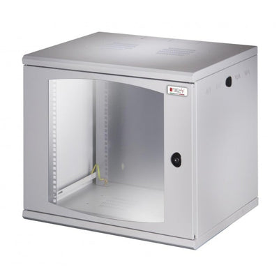 Armadio Rack 19'' a muro 16 unità sezione unica prof. 500mm Nero