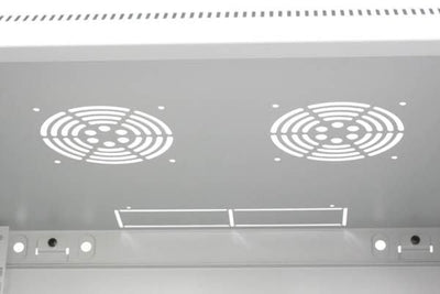 Armadio Rack 19'' a muro 12 unità sezione unica prof. 600mm Grigio