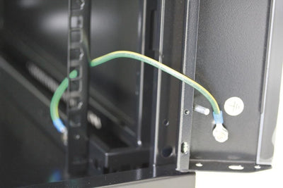 Armadio Rack 19'' a muro 20 unità sezione unica prof. 450mm Nero