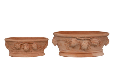 Biscottini Set 2 ciotole in Terracotta 100% Made in Italy interamente Lavorata a Mano