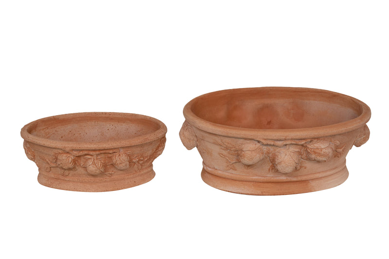 Biscottini Set 2 ciotole in Terracotta 100% Made in Italy interamente Lavorata a Mano