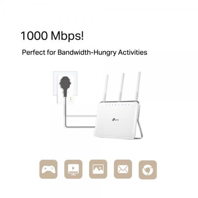 TP-LINK TL-PA7017P KIT - POWERLINE 2PZ LAN - AV1000
