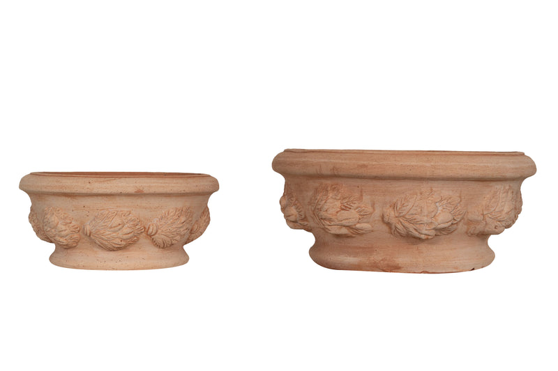 Biscottini Set 2 Ciotole in Terracotta 100% Made in Italy interamente Lavorata a Mano