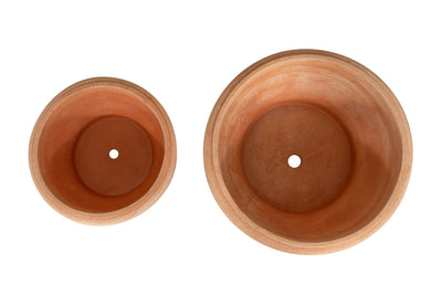 Biscottini Set 2 Ciotole in Terracotta 100% Made in Italy interamente Lavorata a Mano