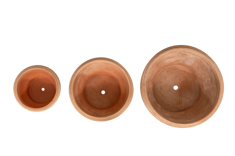 Biscottini Set 3 Ciotole in Terracotta 100% Made in Italy interamente Lavorata a Mano