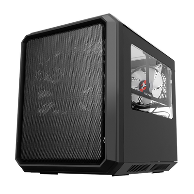 ITEK CASE QBO 8, EVO, MICRO ATX, USB3, 200MM ARGB FAN, 120MM FAN, CARD READER, 3 FINESTRE TRASP