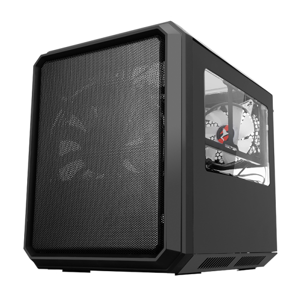 ITEK CASE QBO 8, EVO, MICRO ATX, USB3, 200MM ARGB FAN, 120MM FAN, CARD READER, 3 FINESTRE TRASP