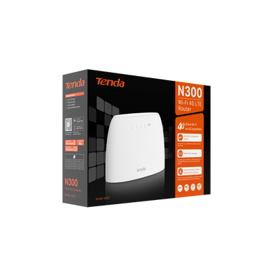 Router Mobile Tenda 4G03 - N300 - Wi-Fi 4G LTE