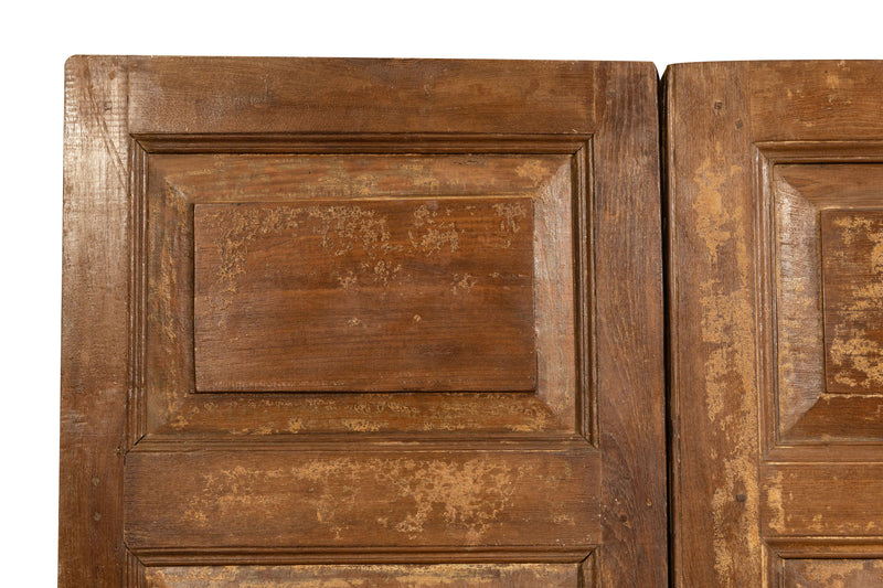 Biscottini Porta portone in legno massello e ferro da interno o da esterno vecchia e antica medievale scorrevole