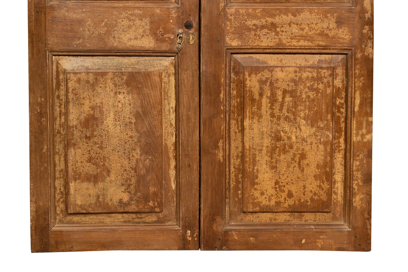 Biscottini Porta portone in legno massello e ferro da interno o da esterno vecchia e antica medievale scorrevole