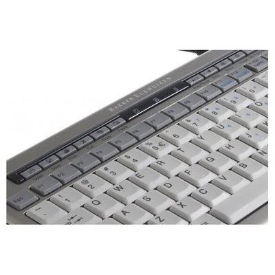 BakkerElkhuizen S-board 840 tastiera Ufficio USB QWERTY Inglese US Grigio chiaro, Bianco (Bakker Elkhuizen S-Board 840 Design Ta)