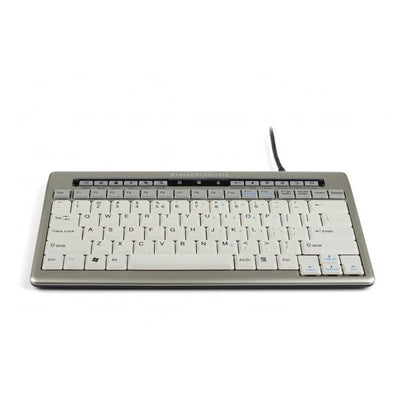 BakkerElkhuizen S-board 840 tastiera Ufficio USB QWERTY Inglese US Grigio chiaro, Bianco (Bakker Elkhuizen S-Board 840 Design Ta)