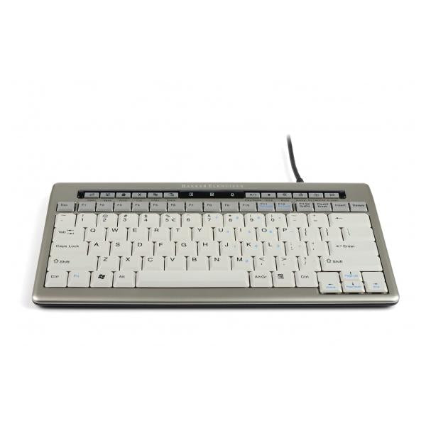 BakkerElkhuizen S-board 840 tastiera Ufficio USB QWERTY Inglese US Grigio chiaro, Bianco (Bakker Elkhuizen S-Board 840 Design Ta)