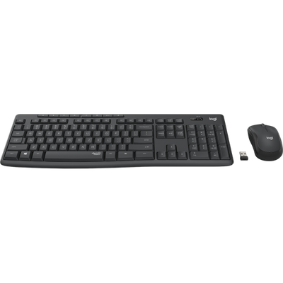 Logitech MK295 tastiera RF Wireless QWERTZ Tedesco Nero