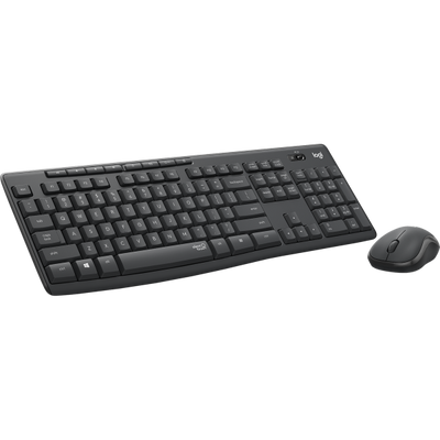 Logitech MK295 tastiera RF Wireless QWERTZ Tedesco Nero