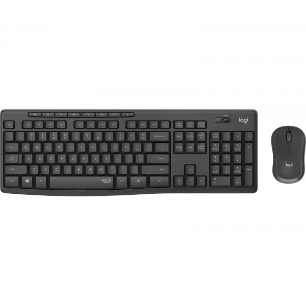 Logitech MK295 tastiera RF Wireless QWERTZ Tedesco Nero