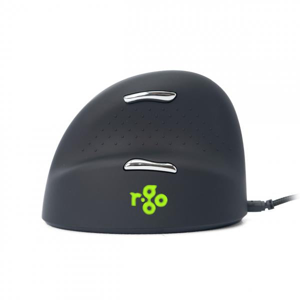 R-Go Tools RGOHELELA mouse Ufficio Mancino USB tipo A 3500 DPI (R-GO HE MOUSE ERGONOMIC BIG - LEFT HANDED CABLED)