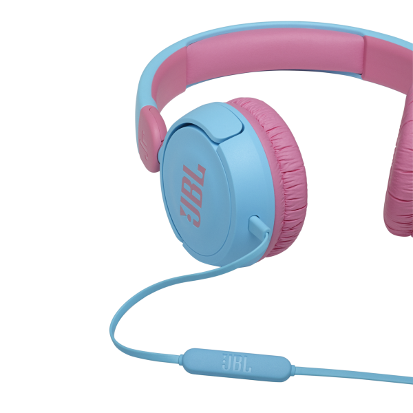 Jbl Jr310 Cuffie Per Bambini Con Cavo E Limitatore Di Volume Cuffie On Ear Con Microfono E Filo Piatto Antigroviglio Su Un Lato Pieghevoli Leggere E