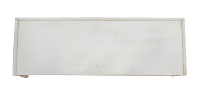 Biscottini MENSOLA A MURO IN LEGNO FINITURA BIANCA ANTICATA L46XPR17XH22 CM MADE IN ITALY