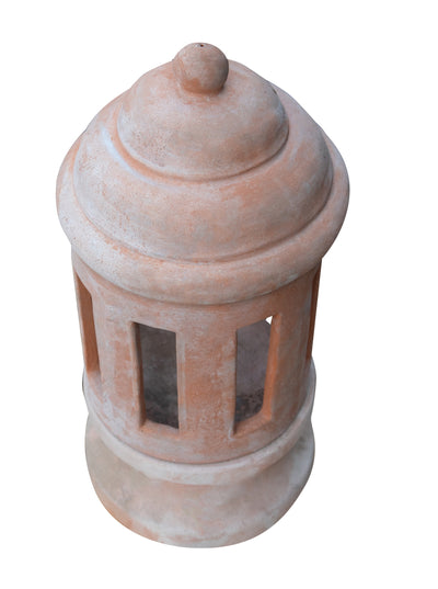 Biscottini Lanterna in terracotta toscana L30XPR30XH64 CM Lanterna, realizzata mano