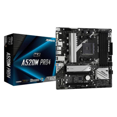 Asrock A520M Pro4 Socket AM4 micro ATX (ASRock A520M Pro4 - bundkort - micro-A)
