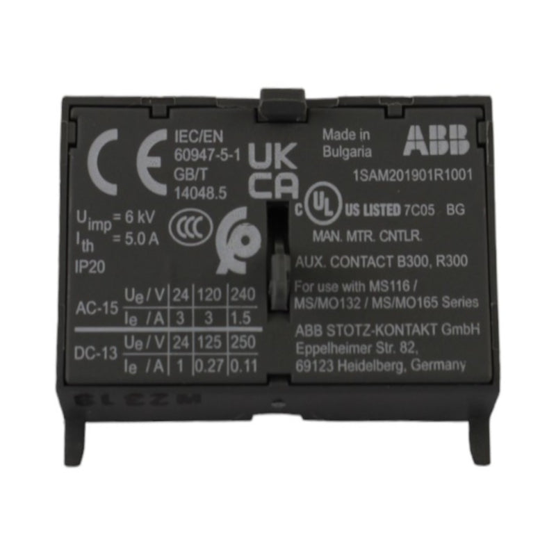 Contatto ausiliario frontale NO-NC per termico serie MS116-MS165 ABB