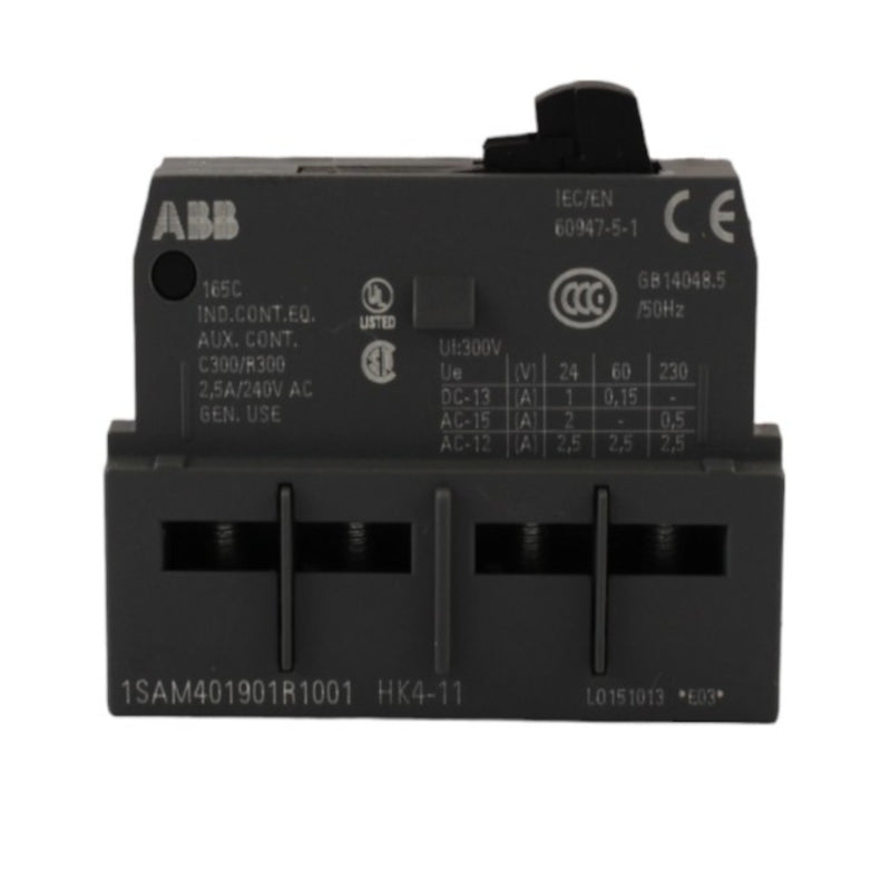 Contatto ausiliario frontale NO+NC per termico serie MS13X ABB