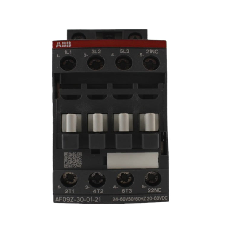 Contattore di potenza AC-3 6A 4 kW / 400 V 1 NC 24 V DC 3 poli PLC ABB