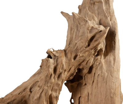Biscottini Scultura naturale astratta in legno riportato dal mare L35xPR33xH93 cm