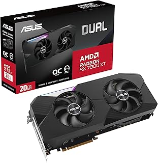 ASUS Dual Radeon RX 7900 XTX OC Edition 24GB GDDR6 Gaming Graphics Card (AMD Radeon RX7900 XTX, PCIe 4.0, 1x HDMI 2.1, 3X DisplayPort 2.1, DUAL-RX7900XTX-O24G)
