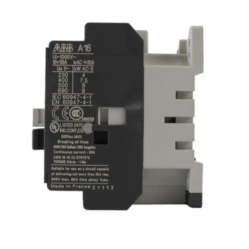 Contattore AC1 30A bobina 230V 50/60HZ A16-40-00 ABB