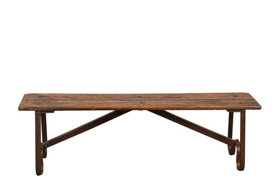 Biscottini Panchina in legno e ferro L153XPR40XH46 CM Solida robusta massello Offerta