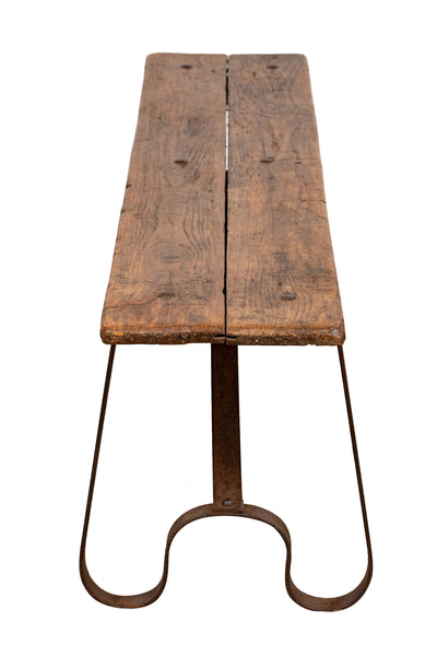 Biscottini Panchina in legno e ferro L153XPR40XH46 CM Solida robusta massello Offerta