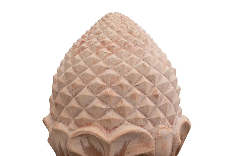 Biscottini Pigna invecchiata, in terracotta toscana 100% Made in Italy interamente Lavorata a Mano L38xPR38xH74 cm